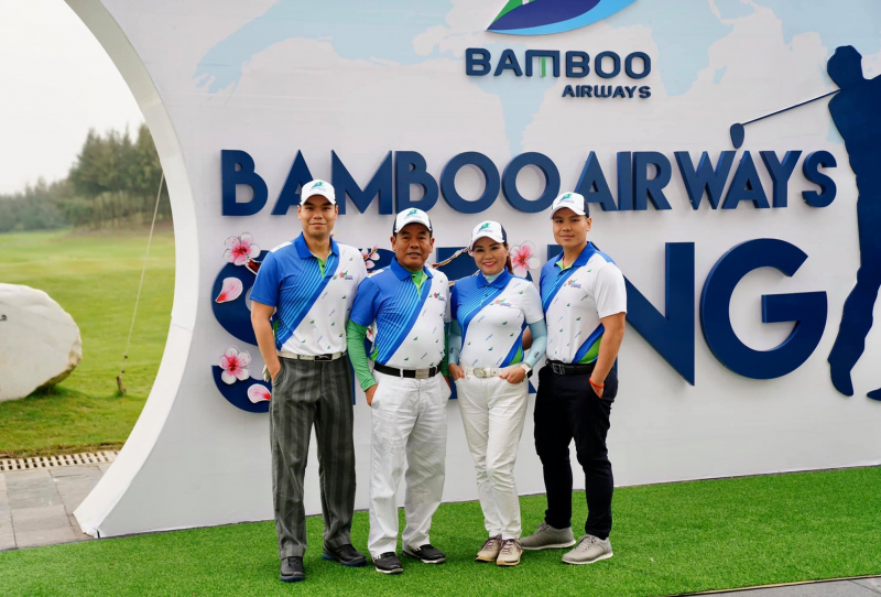 Golfer tham dự Bamboo Airways Spring - Chuyến bay mùa xuân