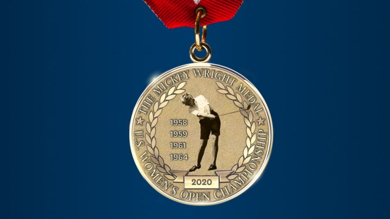 Cú swing biểu tượng và dấu mốc vô địch US Women’s Open của Wright được tái hiện (Ảnh: sports.yahoo.com)
