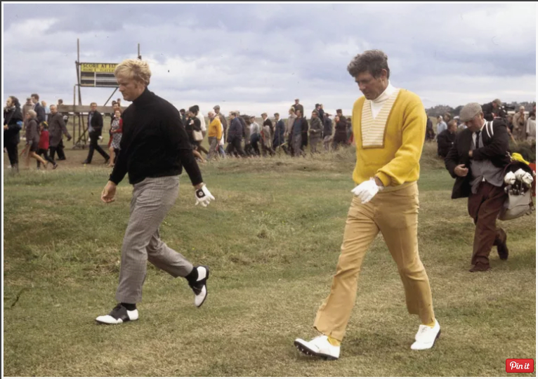 Doug Sanders và Jack Nicklaus tại British Open 1970