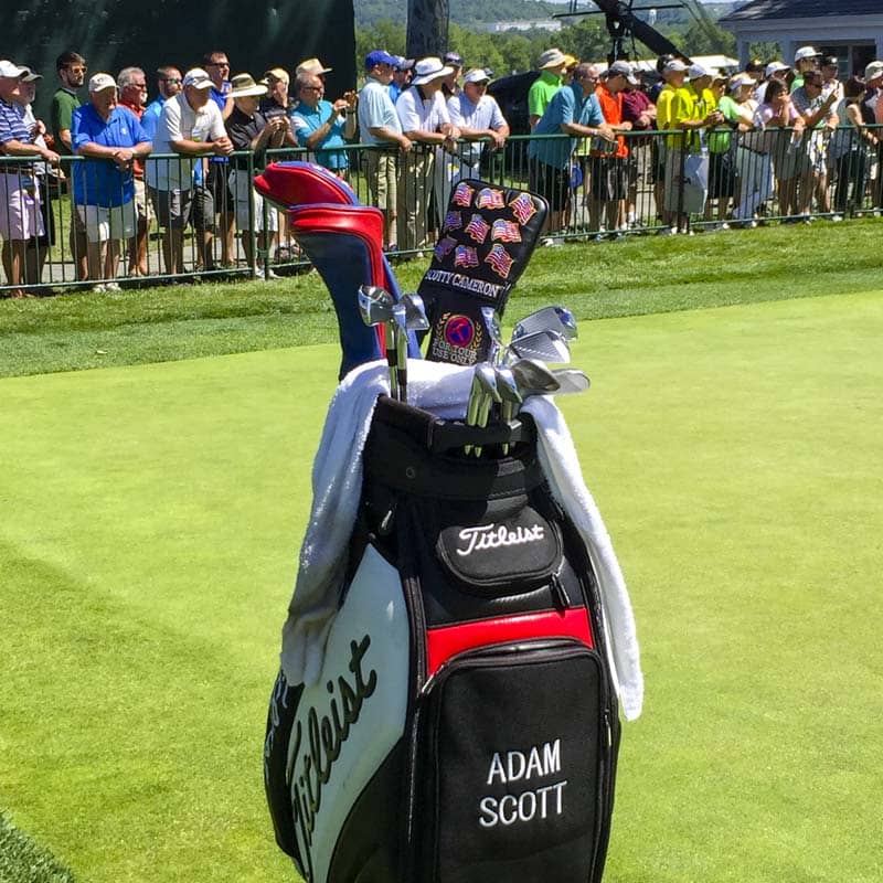 Túi gậy golf của Adam Scott tại Us Open