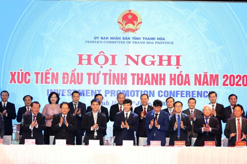 Hội nghị xúc tiến đầu tư tỉnh Thanh Hóa 2020 diễn ra chiều ngày 12/6 (Ảnh: Lao Động)