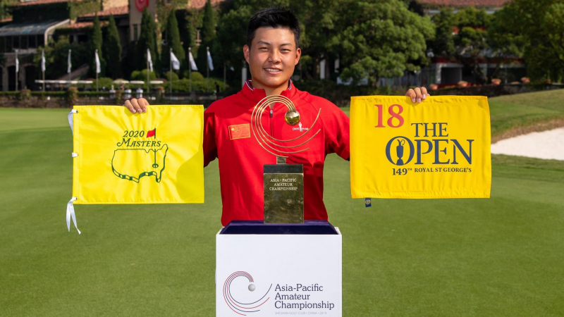 Vô địch Asia-Pacific Amateur Championship 2019 sau loạt play-off, Yuxin Lin lần thứ hai nhận suất tham dự The Masters và The Open (Ảnh: Usctrojans)
