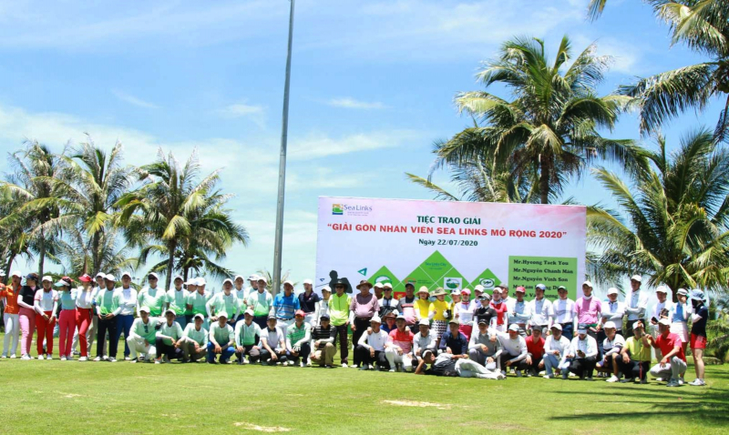 Đông đảo nhân viên sân golf ở các tỉnh phía Nam góp mặt tại giải (Ảnh: Sân golf Sea Links)