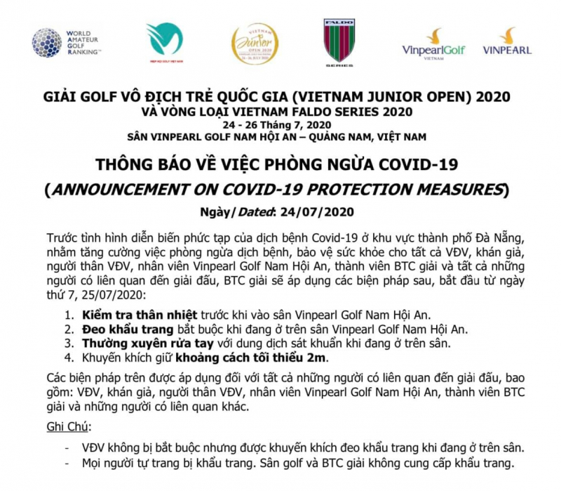 giai-golf-tre-VJO-2020-ap-dung-cac-bien-phap-phong-ngua-Covid-19