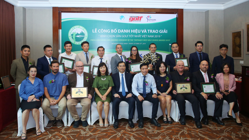 Các sân golf đạt giải tại Bình chọn sân golf tốt nhất Việt Nam 2019
