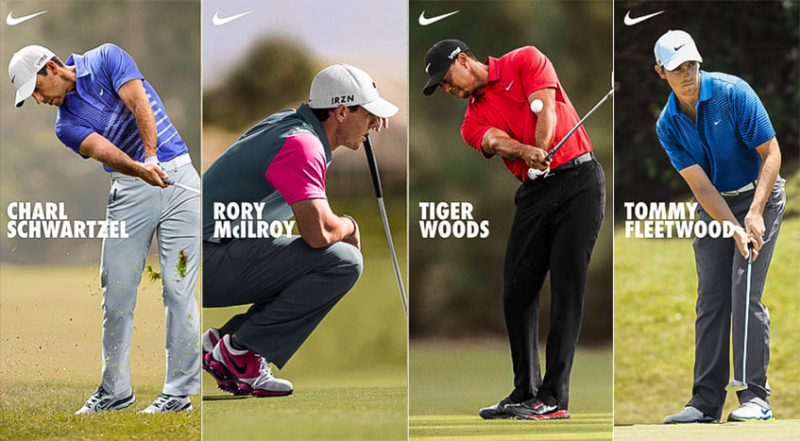 Nhiều golfer hàng đầu thế giới chọn Nike làm thương hiệu yêu thích