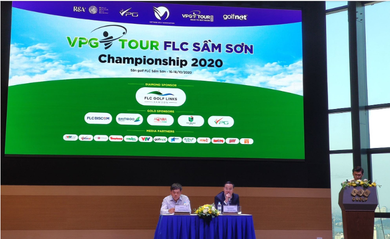 Buổi họp báo công bố loạt giải đấu chuyên nghiệp cuối năm, bao gồm VPG Tour FLC Sầm Sơn Championship