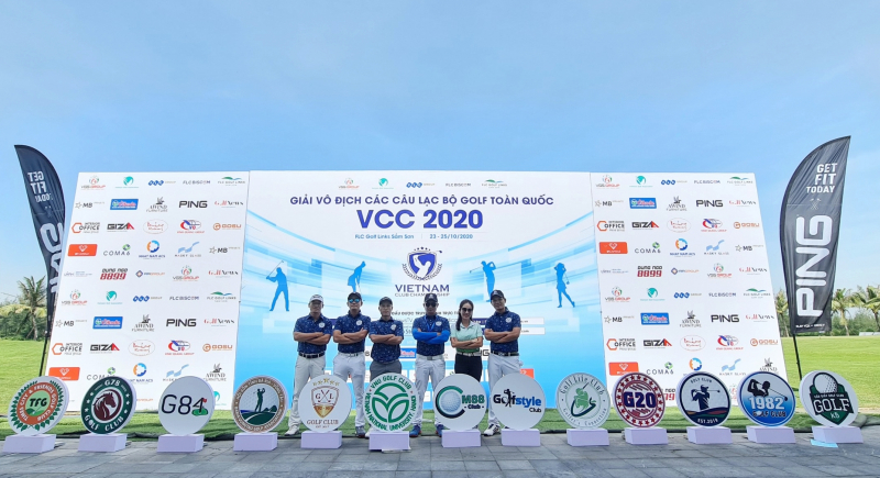 Các thành viên CLB Golf Đại học Quốc gia Hà Nội dự giải VCC 2020 tại FLC Golf Link Sam Son