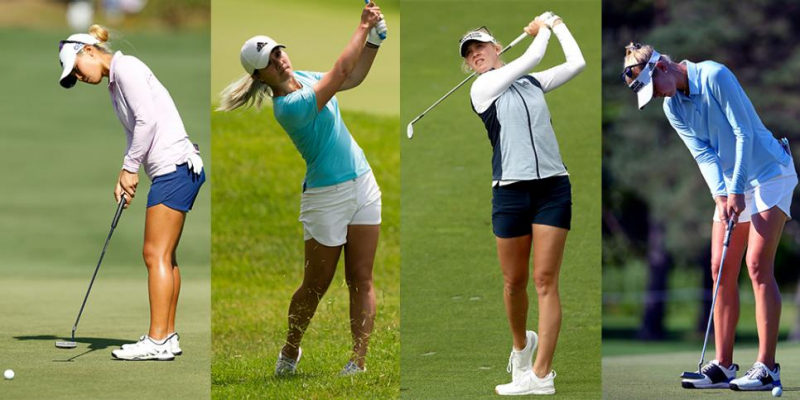 Nhiều nữ golfer chọn quần short làm trang phục ra sân golf vì sự cá tính, năng động, thoải mái của nó.