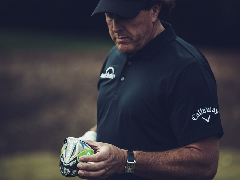 Golfer Phil Mickelson thường xuyên sử dụng thiết bị golf của Callaway