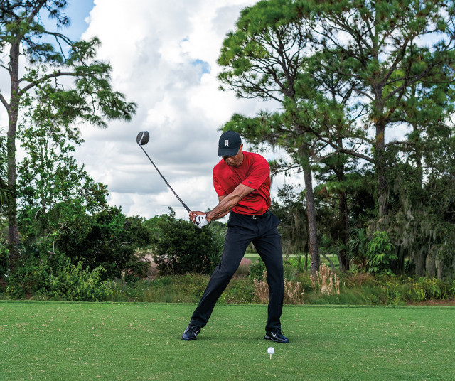 Golfer Tiger Woods sử dụng gậy golf của TaylorMade