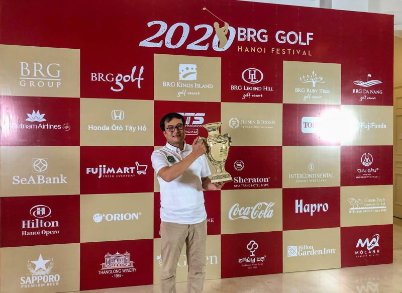 Nhà vô địch giải, golfer Nguyễn Tiến Sỹ (Ảnh: BRG Golf)