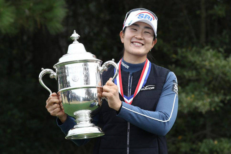 Chức vô địch US Women's Open giúp Kim thăng hạng lên đấu trường chính vào đầu năm sau (Ảnh: Golf Digets)