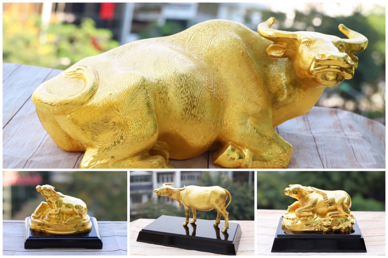Bộ sưu tập Trâu vàng do Golden Gift Việt Nam chế tác