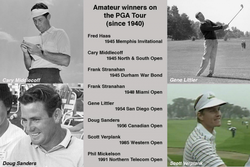 Riêng Frank Stranahan hai lần thắng giải PGA Tour khi là golfer nghiệp dư