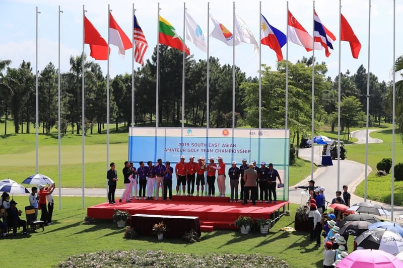Sân Đầm Vạc tổ chức giải golf đồng đội Đông Nam Á năm 2019 (Ảnh: Vietnamnet)