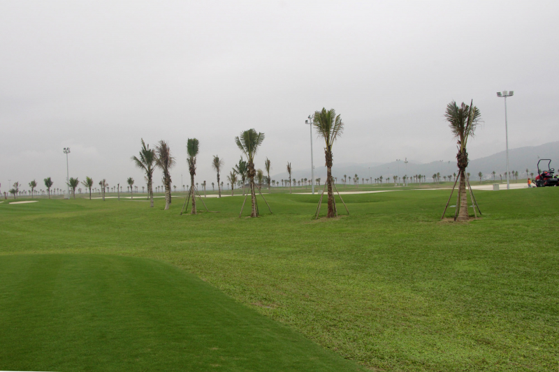 Các hạng mục của sân golf Tuần Châu đã cơ bản hoàn thành (Ảnh: BQN)
