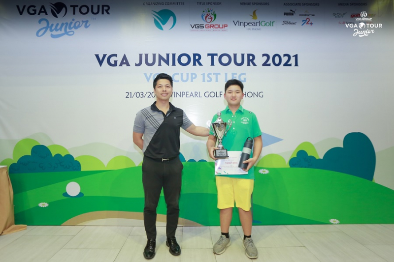 Golfer Nguyễn Anh Minh vô địch vòng 1 VGA Junior Tour 2021
