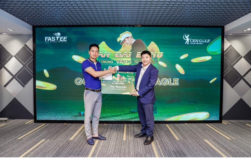 Golfer Đinh Hoàng Đông là người đầu tiên trúng giải Săn đại bàng – Trúng vàng từ Fastee