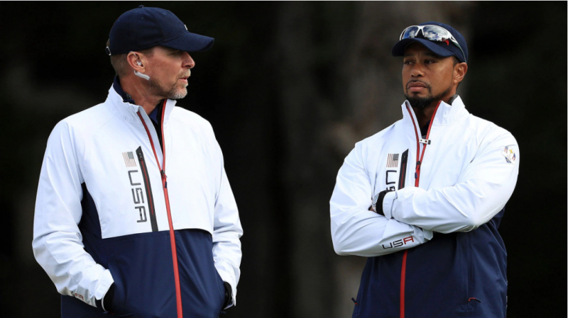 Tiger Woods và Steve Stricker cùng làm đội phó tại Ryder Cup 2018