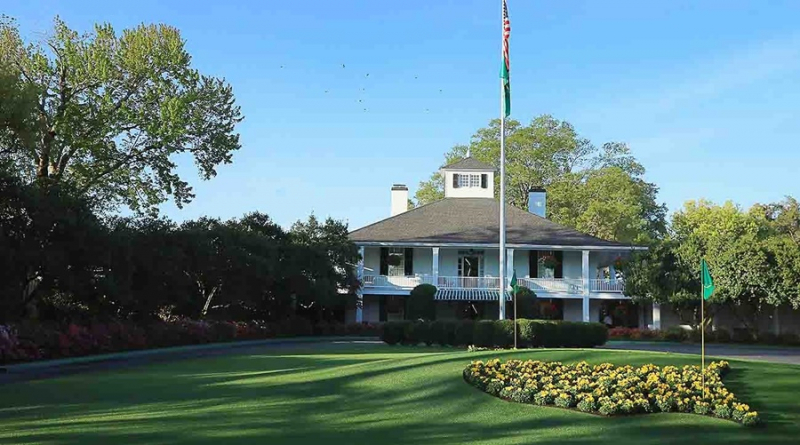 Hình ảnh quen thuộc của clubhouse Augusta National, sân golf độc quyền major The Masters