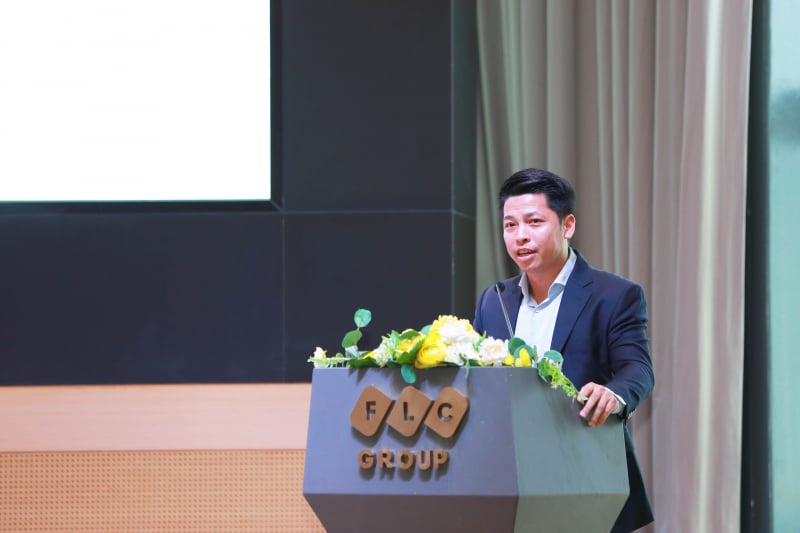 Giám đốc điều hành giải Nguyễn Thái Dương tại buổi lễ công bố FLC Vietnam Masters 2021