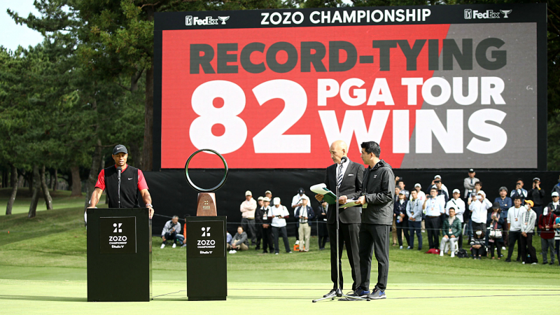 Tiger Woods vô địch ZOZO Championship 2019 tại Nhật Bản - bắt kịp kỷ lục 82 cúp PGA Tour của huyền thoại Sam Snead