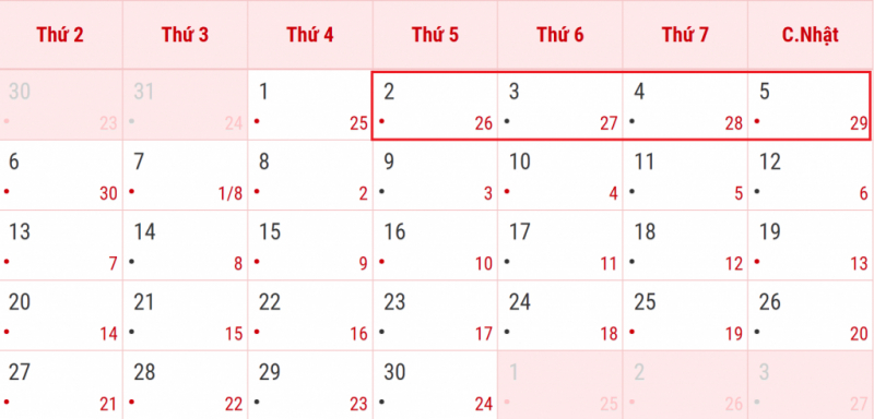 Lễ Quốc khánh 2/9 năm nay, người lao động được nghỉ tối đa bốn ngày, từ thứ Năm 2/9 đến Chủ nhật 5/9