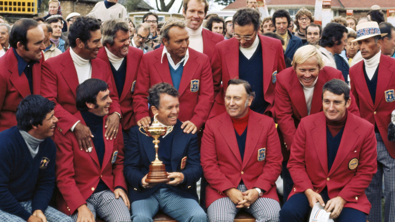 Palmer cùng các golfer Mỹ vô địch Ryder Cup 1975