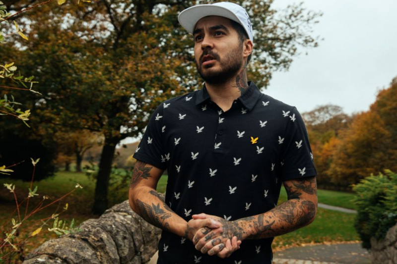 Lyle-Scott-Eagle-Print-Polo