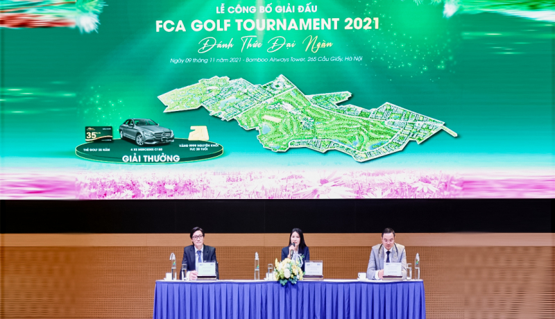 Buổi họp báo công bố giải FCA Golf Tournament 2021 vào chiều 9/11