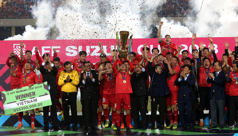Tuyển Việt Nam vô địch AFF Cup 2018 (Ảnh: VFF)