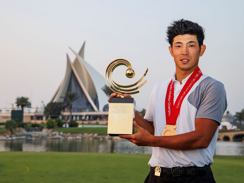 Keita Nakajima trở thành golfer Nhật Bản thứ 3 vô địch Asia-Pacific Amateur Championship. Ảnh: AAC