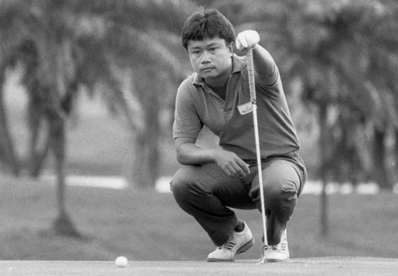 Kyi Hla Han tại giải Johnnie Walker Hongkong Open 1989 (ảnh: Chu Ming-hoi/SCMP)