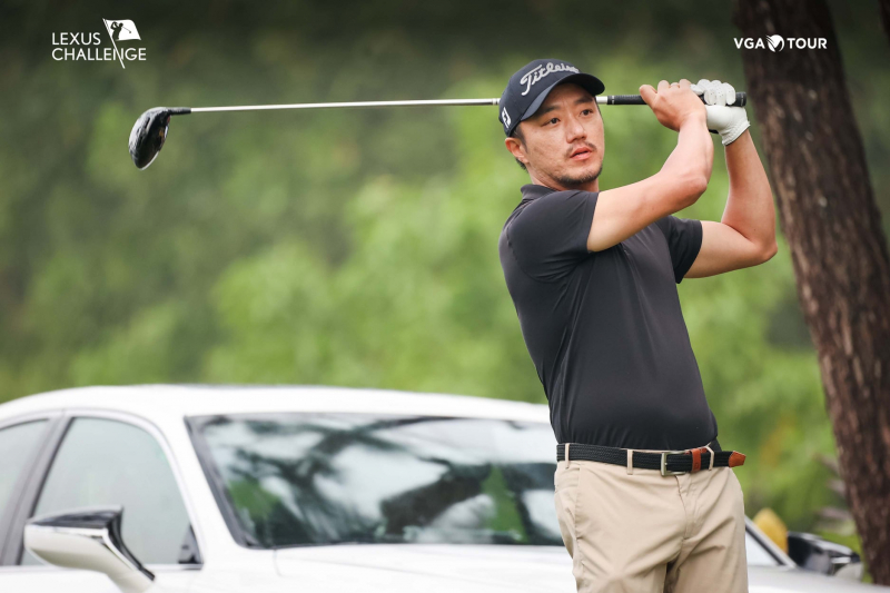 Park Sang Ho là golfer đạt thành tích tốt nhất vòng hai (-5)