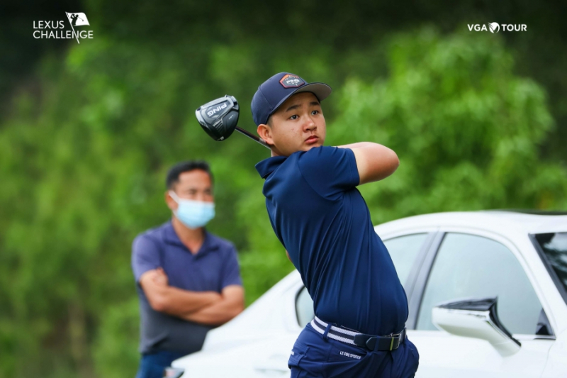 Anh Minh thi đấu tại Lexus Challenge 2022. Golfer tuổi teen này đang lên tay khi về nhất cả hai đợt sát hạch chọn tuyển golf ở Heron Lake (Vĩnh Phúc)