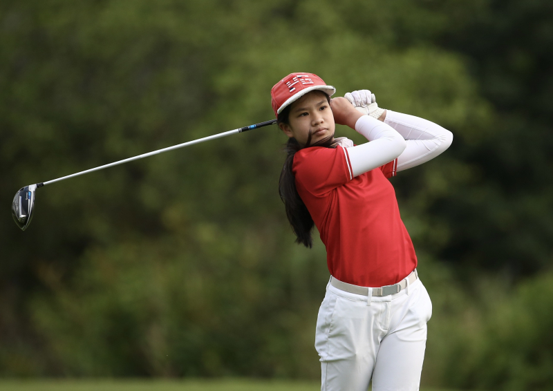 Nguyễn Viết Gia Hân, 11 tuổi - golfer trẻ tuổi nhất trong lịch sử giải đấu ra đời năm 2005 cũng như lịch sử các giải golf chuyên nghiệp Việt Nam