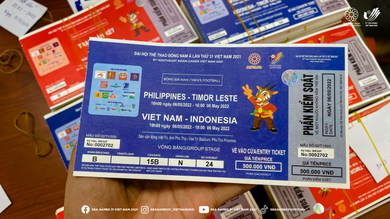 Bắt đầu từ ngày 1/5, Ban tổ chức thi đấu vòng loại môn bóng đá nam SEA Games 31 tại tỉnh Phú Thọ đã bắt đầu bán vé xem đội tuyển U23 Việt Nam thi đấu.