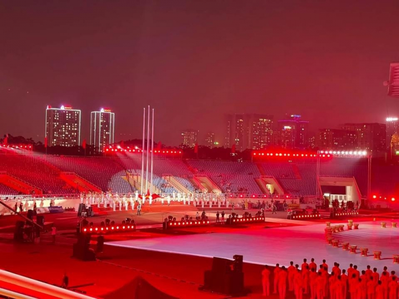 Lễ khai mạc SEA Games 31 được dàn dựng trên sân khấu rộng 7.000 m2.