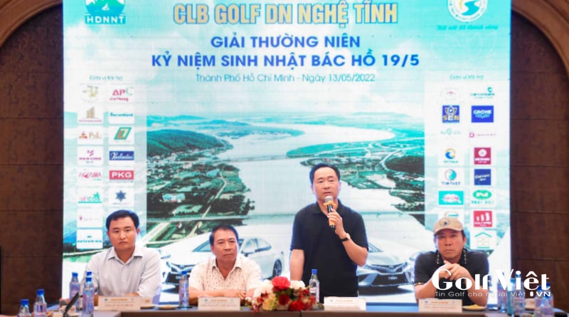 CLB Golf Doanh Nhân Nghệ Tĩnh trực thuộc Hội Doanh Nghiệp Nghệ Tĩnh tại TP. Hồ Chí Minh tổ chức Lễ công bố giải golf Kỷ niệm 132 năm ngày sinh của Chủ tịch Hồ Chí Minh.