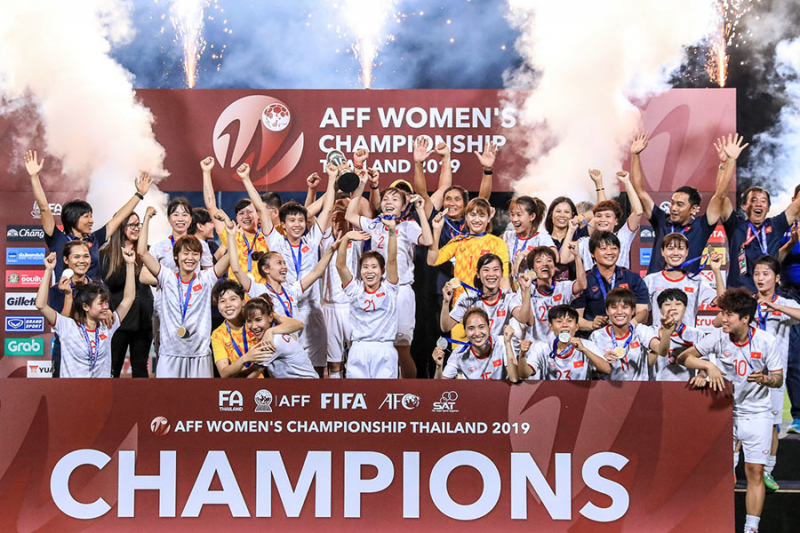 Tuyển nữ Việt Nam có chức vô địch Đông Nam Á thứ ba tại giải 2019