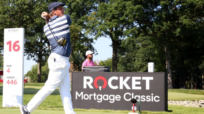 DeChambeau là đại sứ thương hiệu cho nhà tài trợ danh xưng giải PGA Tour Rocket Mortgage Classic từ 2021