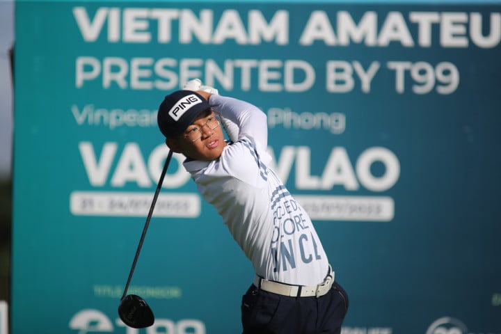 Khánh Hưng ở vòng đầu VAO 2022 (ảnh: GolfNews)