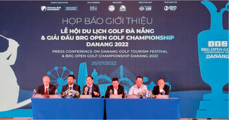 Buổi họp báo công bố giải BRG Open Golf Championship Đà Nẵng hôm 26/7