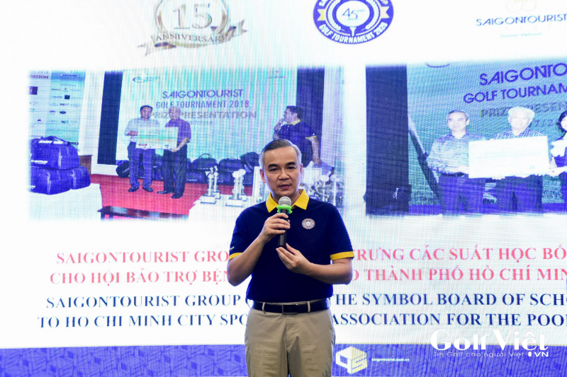 Ông Võ Anh Tài – Phó Tổng Giám đốc Saigontourist Group, Trưởng Ban tổ chức Giải Golf Saigontourist Group Vì cộng đồng năm 2022.