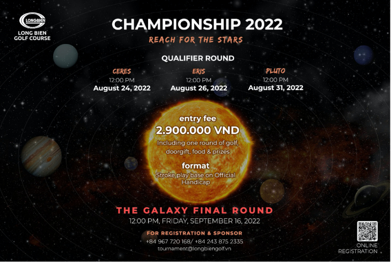 Long Bien Golf Course Championship 2022 có chủ đề Vươn tới những vì sao