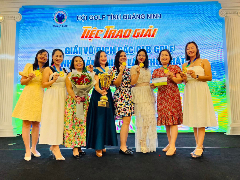 CLB Golf nữ Quảng Ninh thắng giải Vô địch các CLB Golf Quảng Ninh 2022