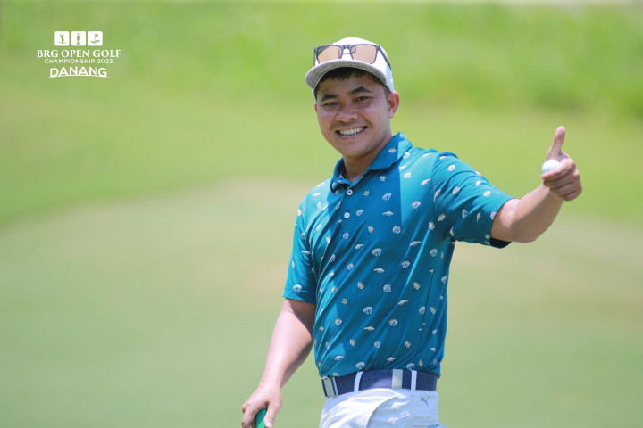 Nguyễn Hữu Quyết có thành tích tốt nhất trong nhóm năm golfer Việt Nam qua cắt loại BRG Open Golf Championship 2022 (ảnh: VGS)