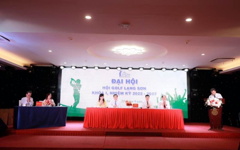 Đại hội Hội Golf tỉnh Lạng Sơn khoá I tổ chức ngày 25/9 (ảnh: VGA)