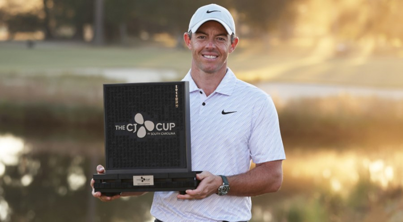 McIlroy nâng cúp vô địch CJ Cup 2022